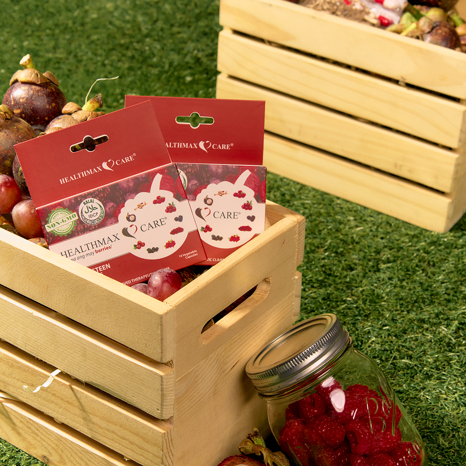 Healthmax Care Mangosteen Plus 8 Berries 10 Capsules with mangosteen fruits