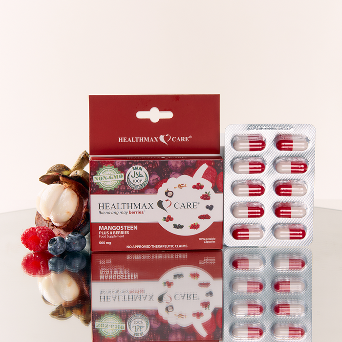 Healthmax Care Mangosteen Plus 8 Berries 10 Capsules packaging